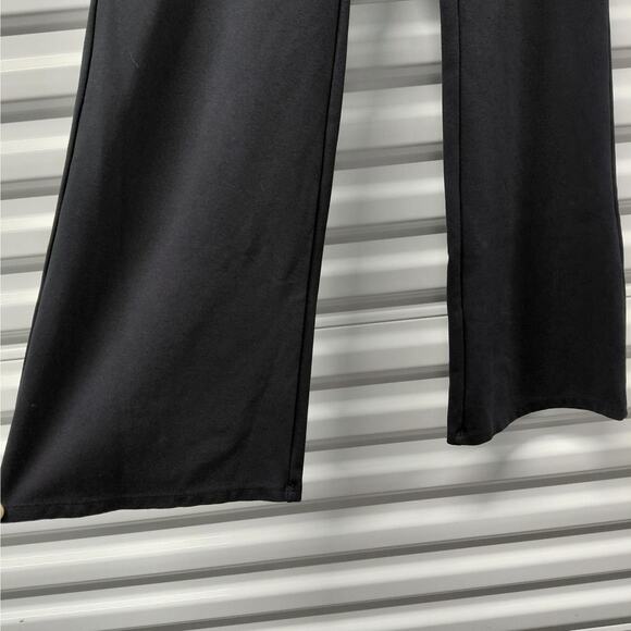 Halara Women XL Black Bootcut Pull On Pants Faux Fly Flare Leg Stretch Workwear - Picture 6 of 9